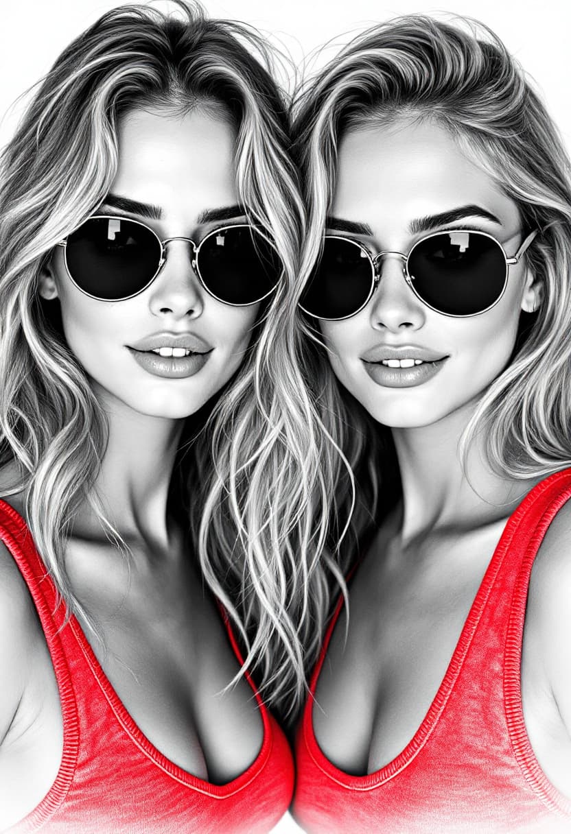 AI generated: a cinematic, high-contrast, black and white photography ,in a detailed, close-up of a stunning fashi...