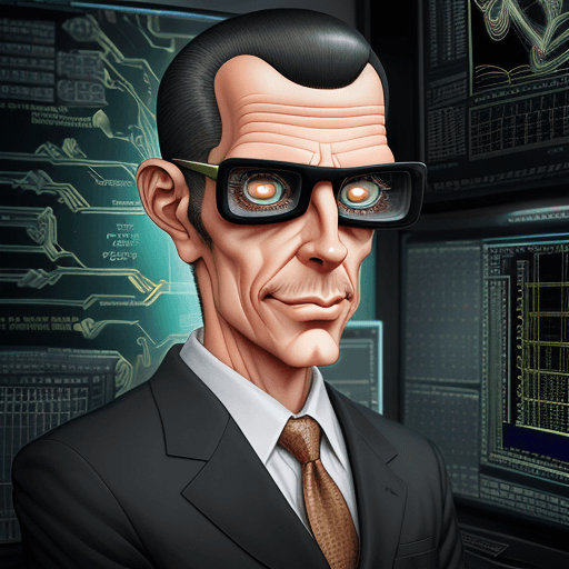 AI generated: A male teacher, forecast in a television newsroom, caricature, sharp, detailed eyes. Background is a...