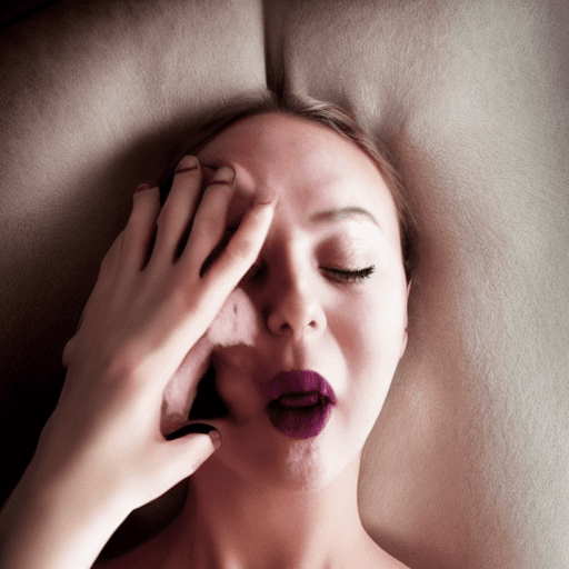 AI generated: a woman taking a cumshot on her face, pov, cum on face, from above, 2boys, 1girl, closed_eyes, heter...
