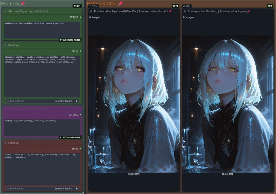 All-in-One, Detailer(ADetailer) + ControlNet + IPAdapter + HiRes Fix + Refiner + Manual Inpainting [Illustrious, Pony, SDXL]