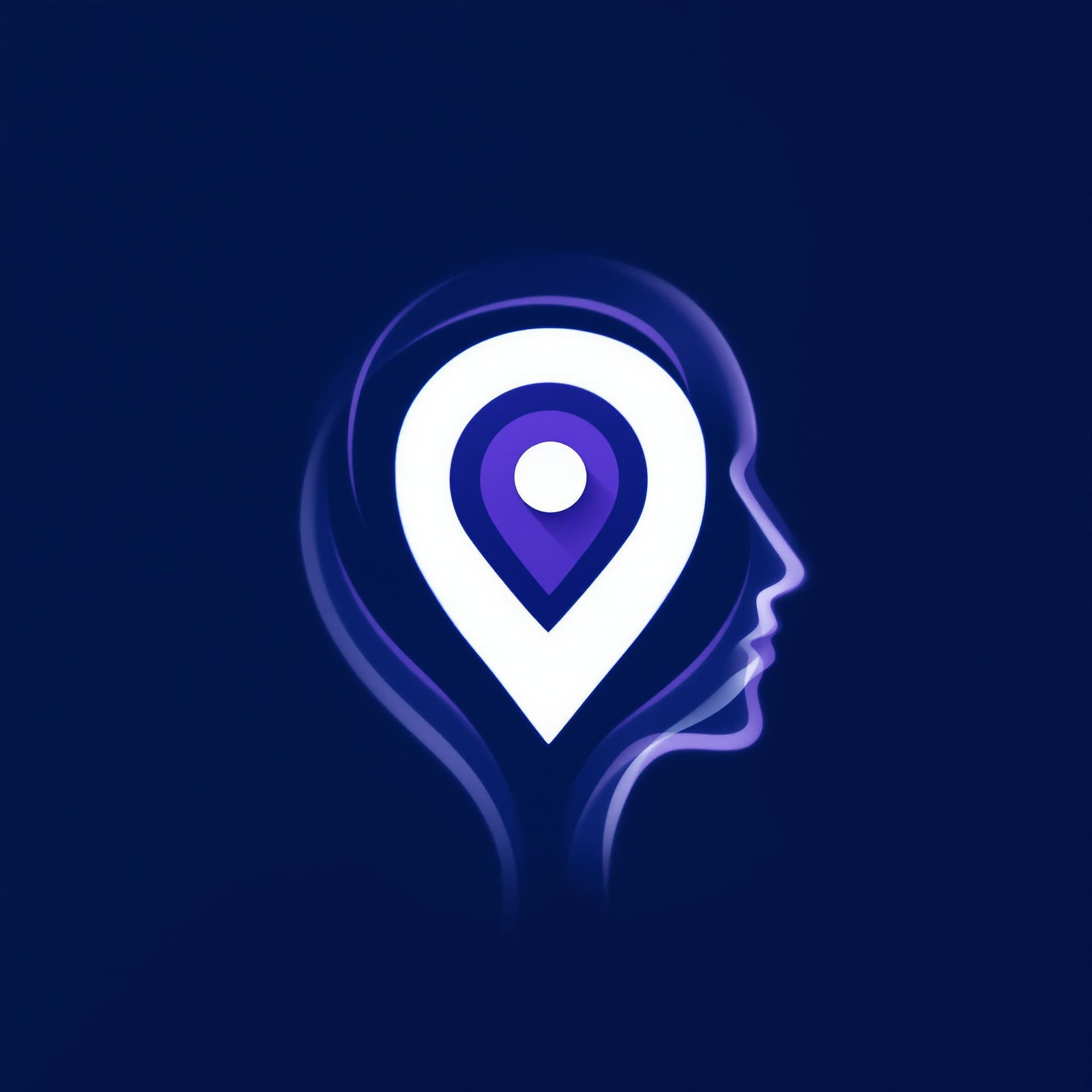AI generated: Design a sleek, modern logo for 'FaceTrack', an AI-powered facial recognition and location-based att...