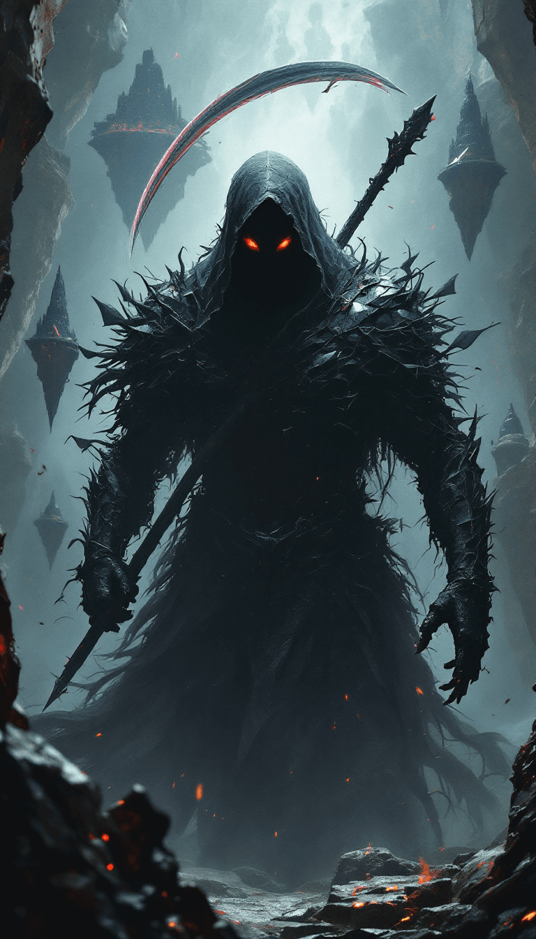 AI generated: A stunning 3D model of an enigmatic, shadowy figure emerging from the void, his form constantly shif...