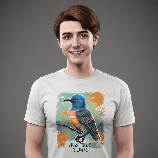 AI generated: Ryan Lucan from Life is strange True colors. looking at the camera with a smile. wearing a tshirt wi...