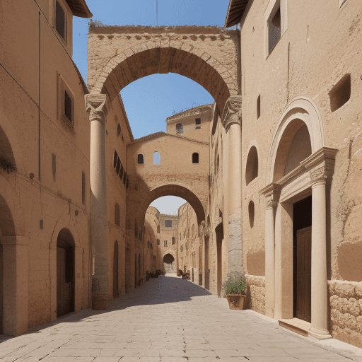 AI generated: aqueduto romano