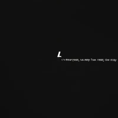 AI generated video: Pantalla completamente negra. En el centro solo se ve un guion bajo blanco parpadeando, como el curs...
