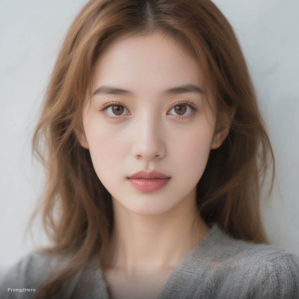 AI generated: 成4K人物写真，怼脸直拍清纯美女！

中近景人物特写也能撑住4K，单张图约10m
眼神、皮肤、发丝、脸部细节、衣料纹理生成到位！