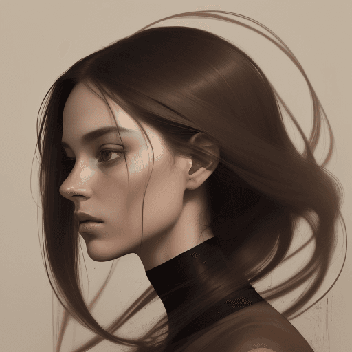 AI generated: A mesmerizing and captivating digital portrait. A captivating cinematic portrait of a woman, possibl...