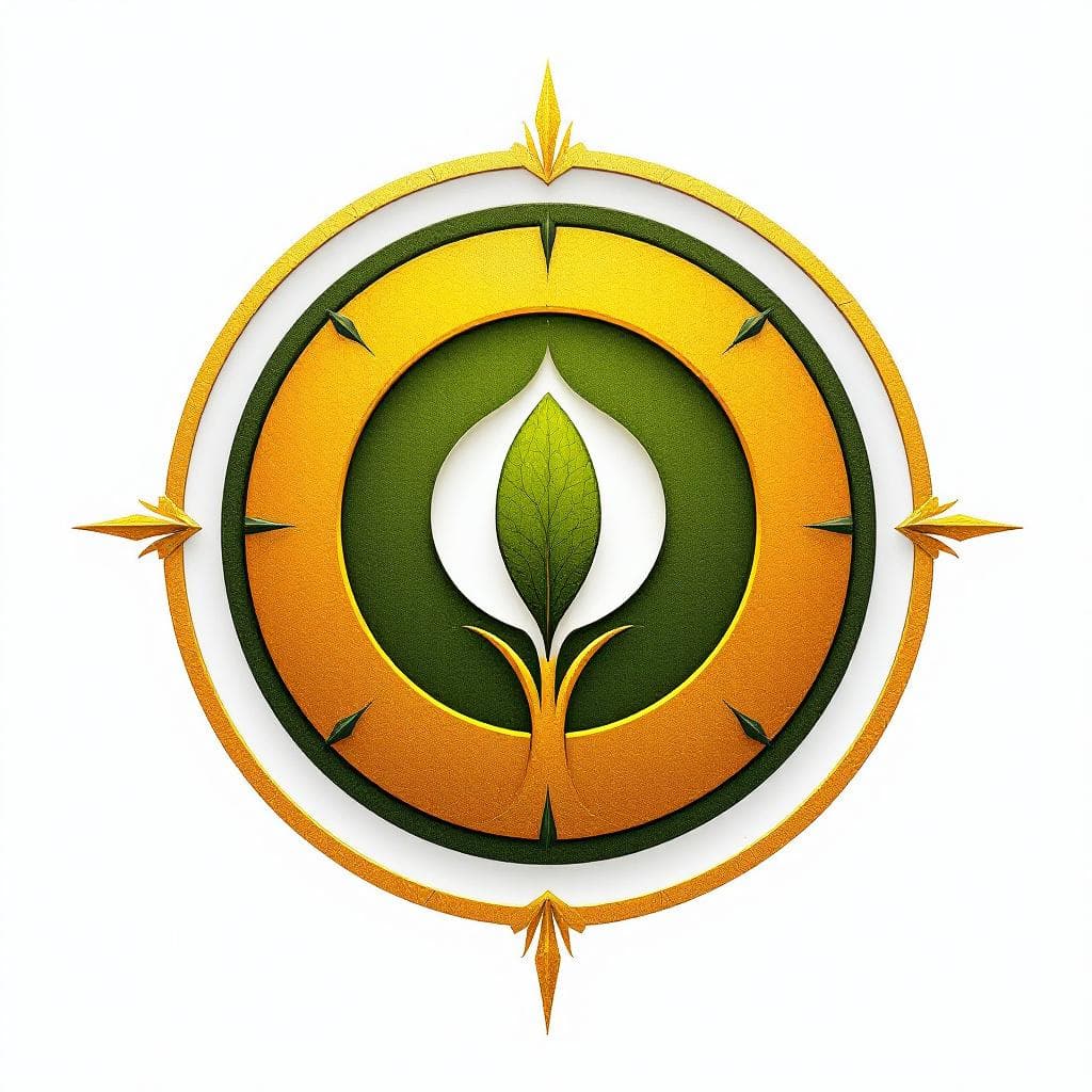 AI generated: Create an image of 

Industry Sigil: The Worldseed Crest

A circular emblem containing a single ...
