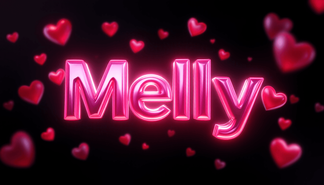 AI generated: "Create a 3D Valentine's Day-themed image with a deep black background. In the center, feature the n...