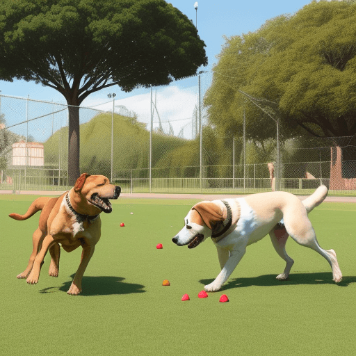 AI generated: perros dalmatas jugando en el parque