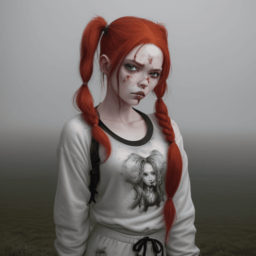 AI generated: Hyperrealistic art niji, octane render, wearing Marble Sweatpants, (Girl:1.3) , the Girl is very Mis...