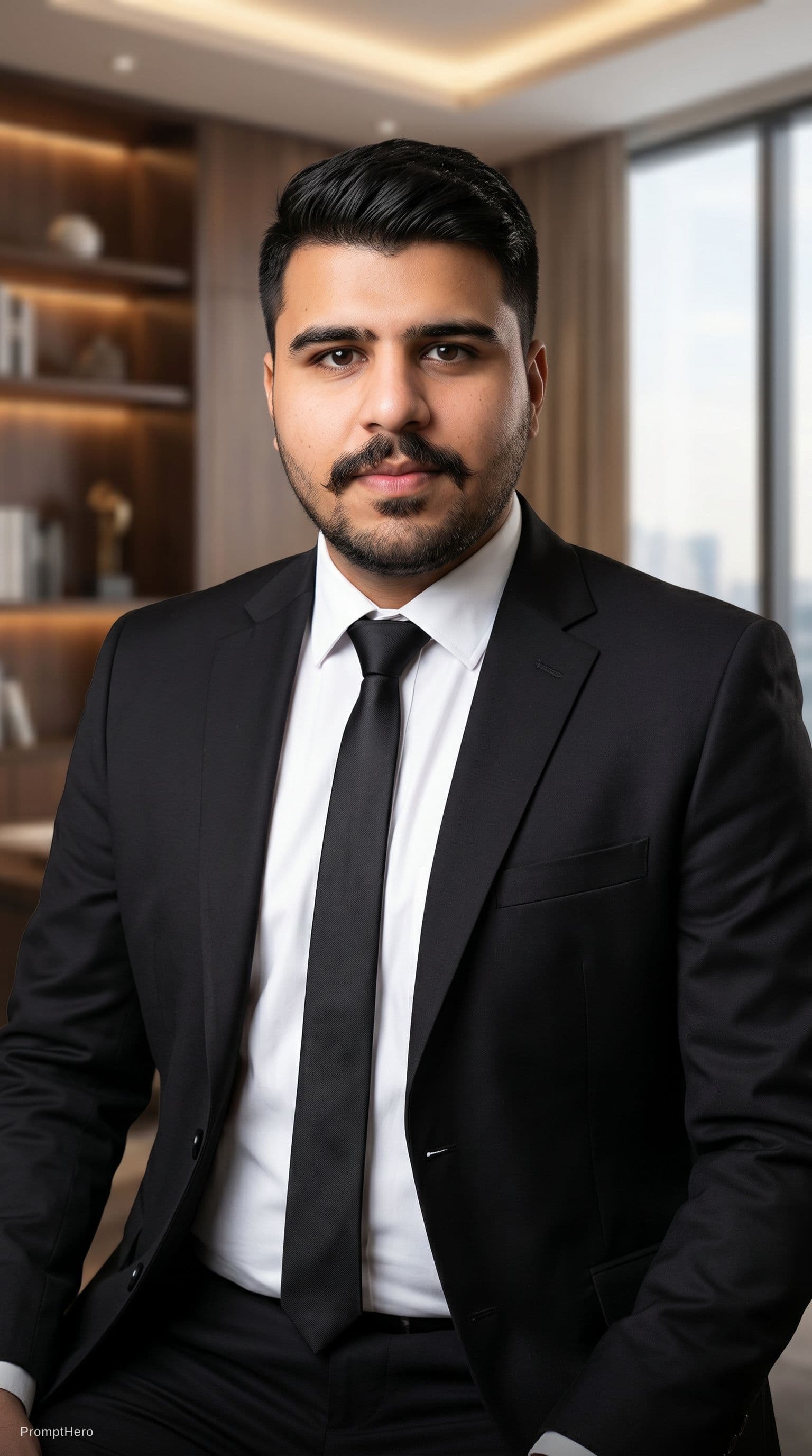 AI generated: Make a professional pic in decent dress pant in black colour back most beautifull dont change my fac...
