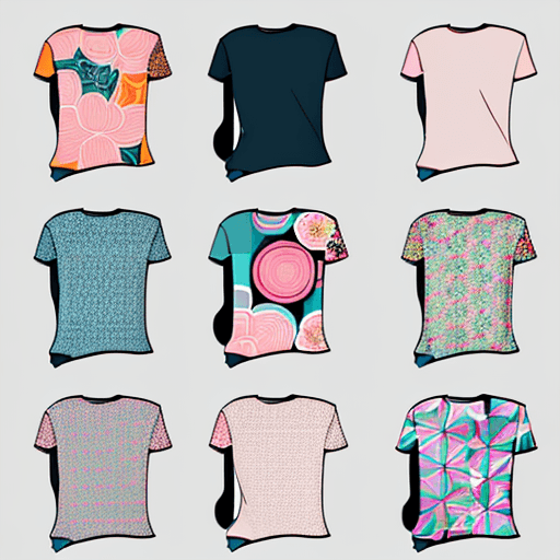 AI generated: T-shirt vector, Scandinavian Textile Patterns, floral, geometric, vibrant shapes, pastel color style...