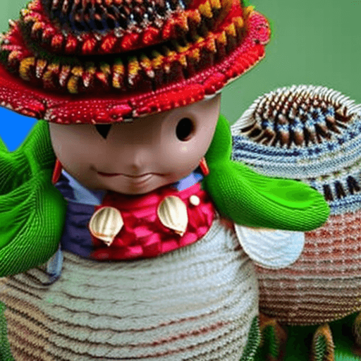 AI generated: children's fly agaric costume for a boy, age 4 years, height 110, costume with decorations of leaves...