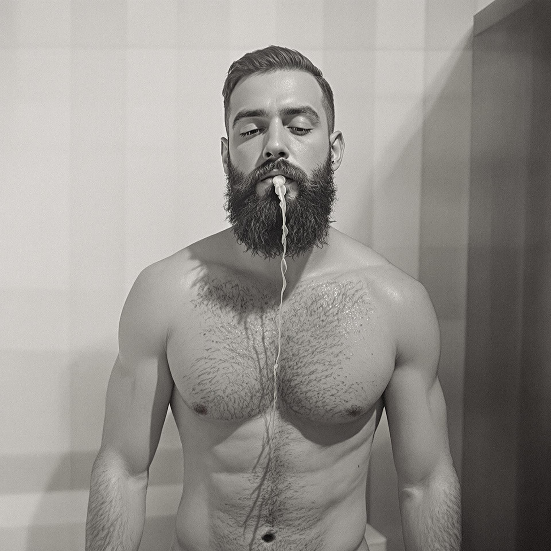 AI generated: Male in bathing suit