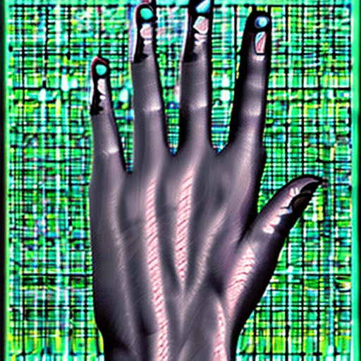 AI generated: Generate a high-resolution image of a woman's hand with five fingers, extending up to the wrist. The...