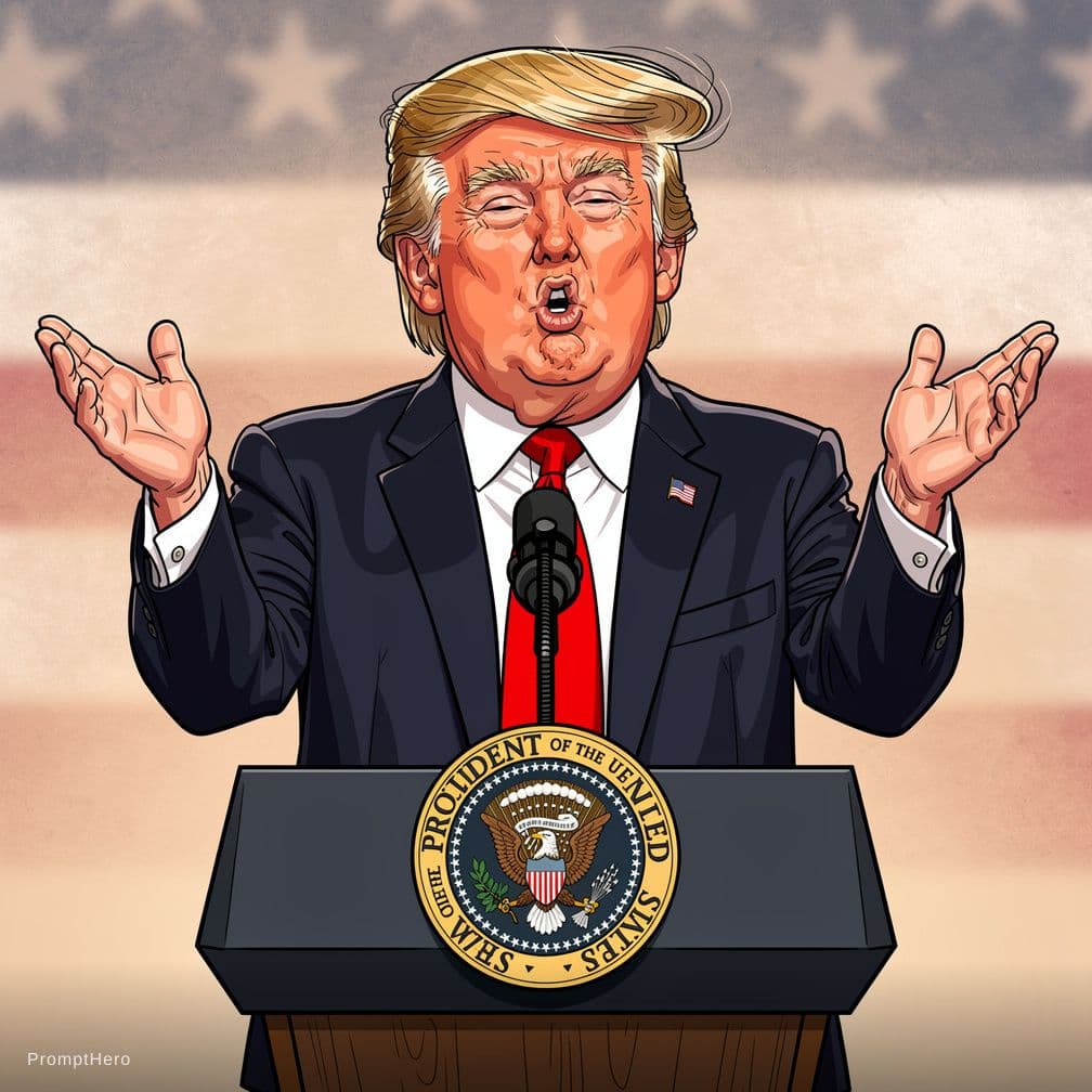 AI generated: Donal Trump desnudo con tetas operadas 