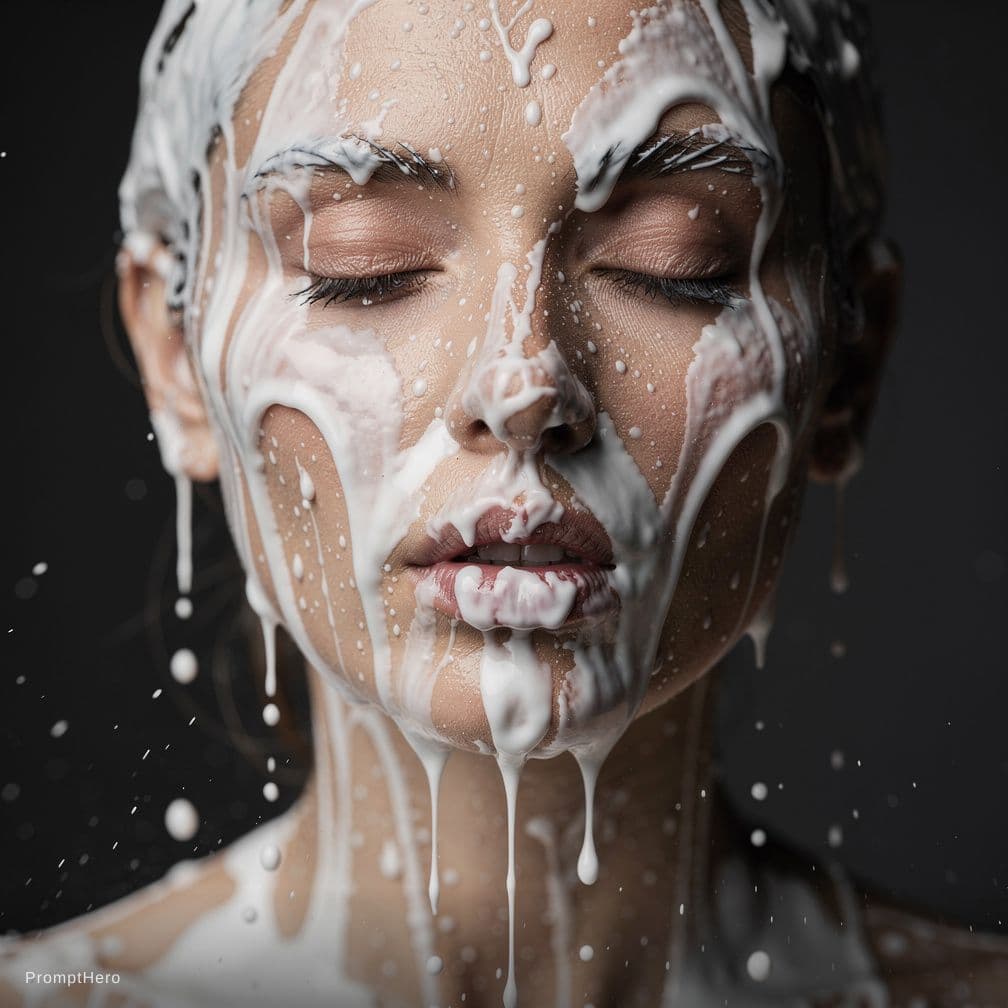 AI generated: cumshot on face