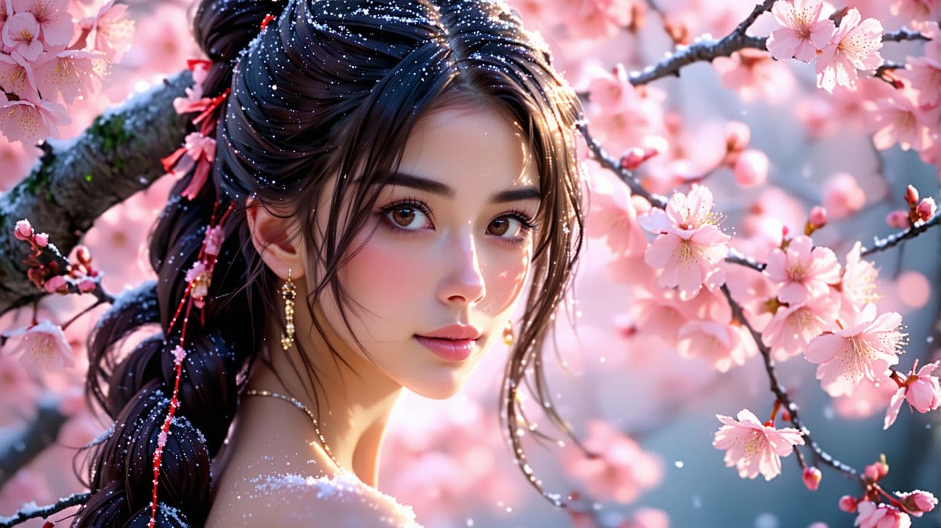 AI generated: 24 year young niji anime asian girl, very sultry look, so hot girl, beautiful charismatic girl, so h...