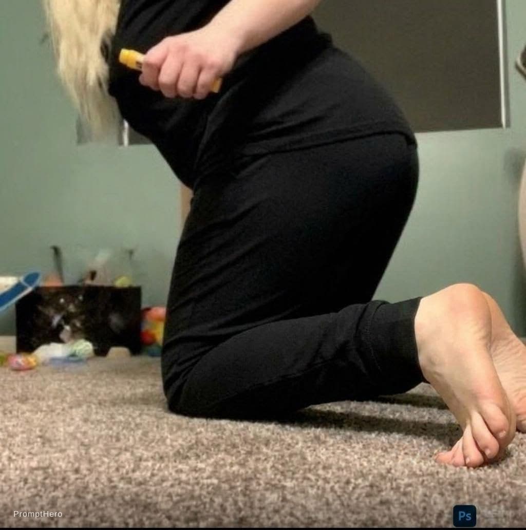 AI generated: Show her toes completely 