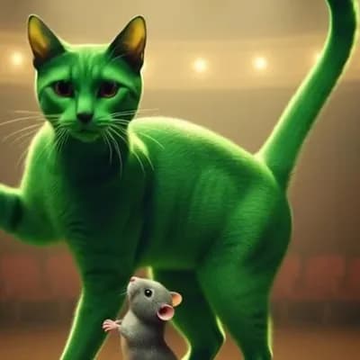AI generated video: que baile con un raton