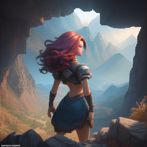 AI generated: high pixeleted picture,2d pixel art, more like pixel art, bolnd hair girl, game front page cover, ba...