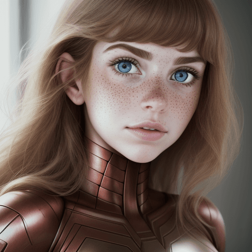 AI generated:  JuliaTaylorQuiron woman, . , beautiful face, freckles, beautiful