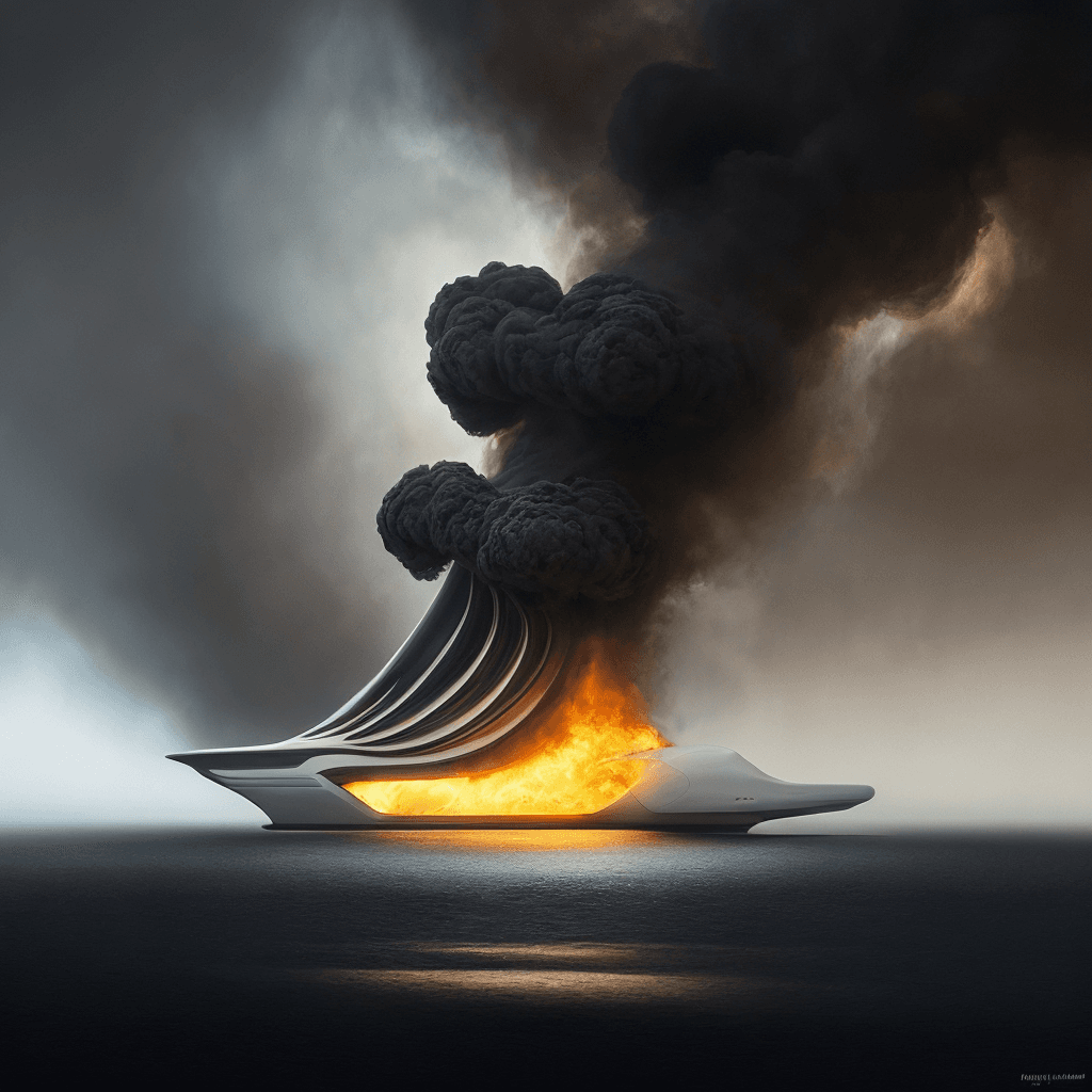 AI generated: (made of fume and smoke),[[large oil strokes renaissance painting, light in the style of Rembrandt, ...