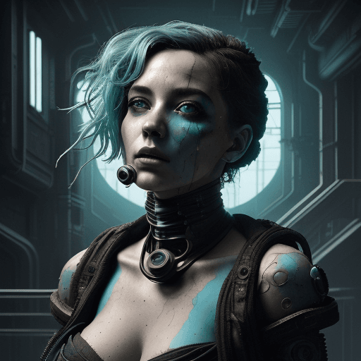 AI generated: the best of the art gallery's, in the style of oliver wetter, alberto seveso, cyberpunk dystopia, da...