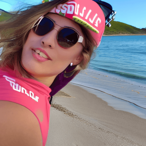 AI generated: Flaunting on Beach #SDXL