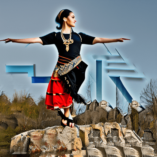 AI generated: Ultra high resolution photography of a medieval woman egyptian dancer named Seraphina