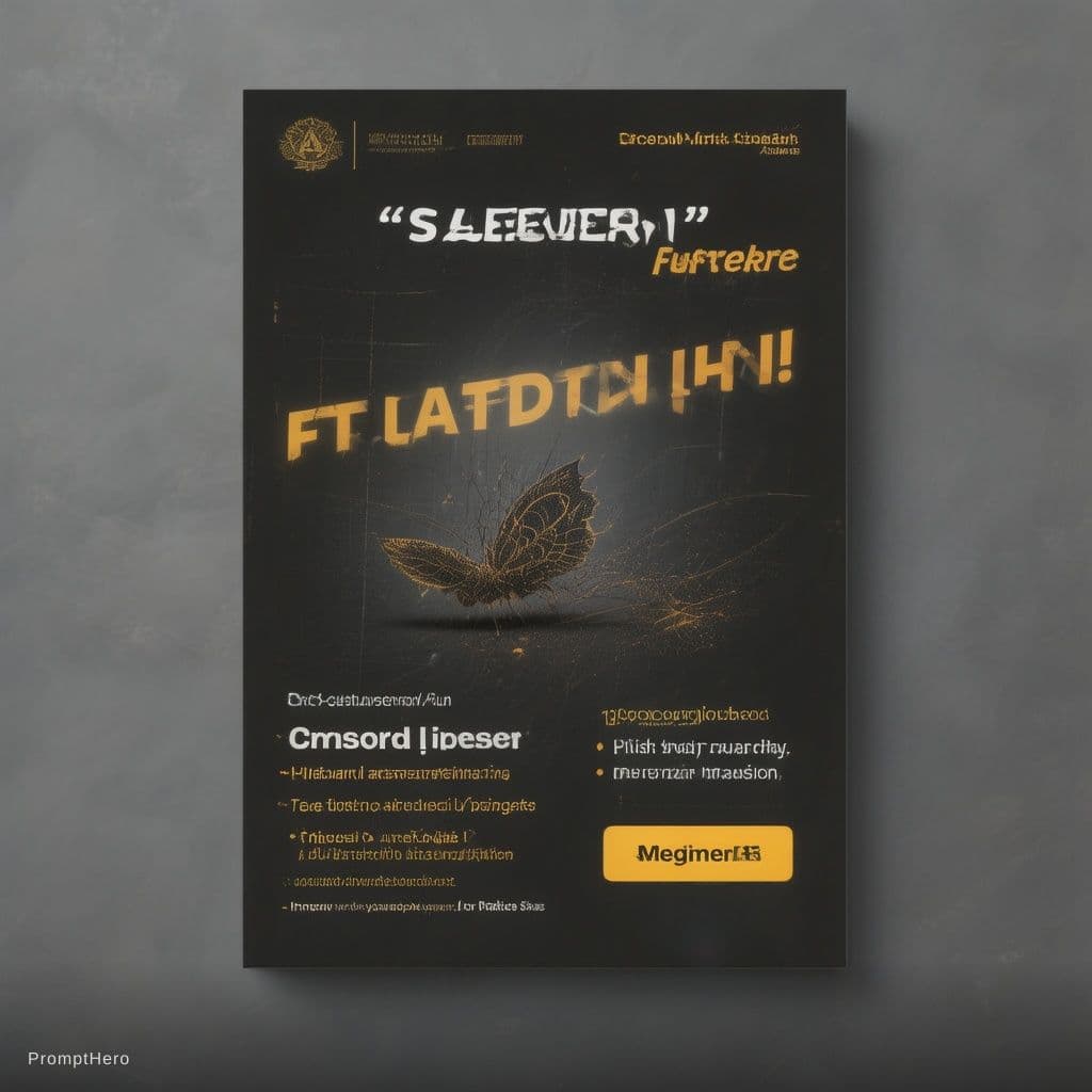 AI generated: languages school poster