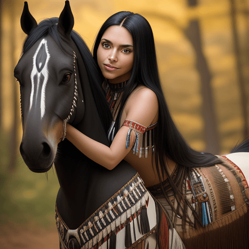 AI generated: Masterpiece, insanely detailed, award winning photo, highest quality A beautiful american indian wom...