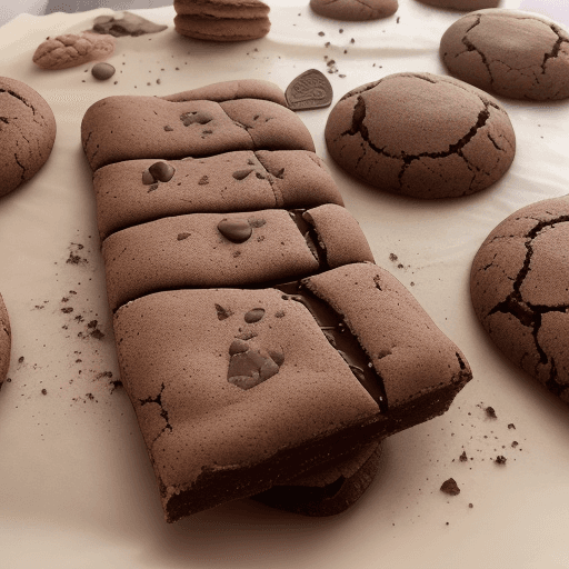 AI generated: En una escena que parece salida de una leyenda antigua, una galleta de chispas de chocolate de Healt...