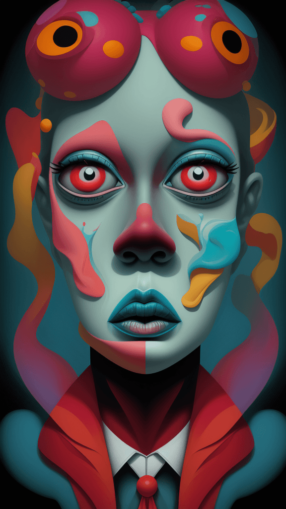 AI generated: surrealist art style
surrealism art
surrealist conceptual art
abstract portrait
pop surrealism lowbr...
