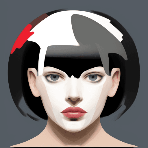 AI generated: abstract face in the style of nik ridley
