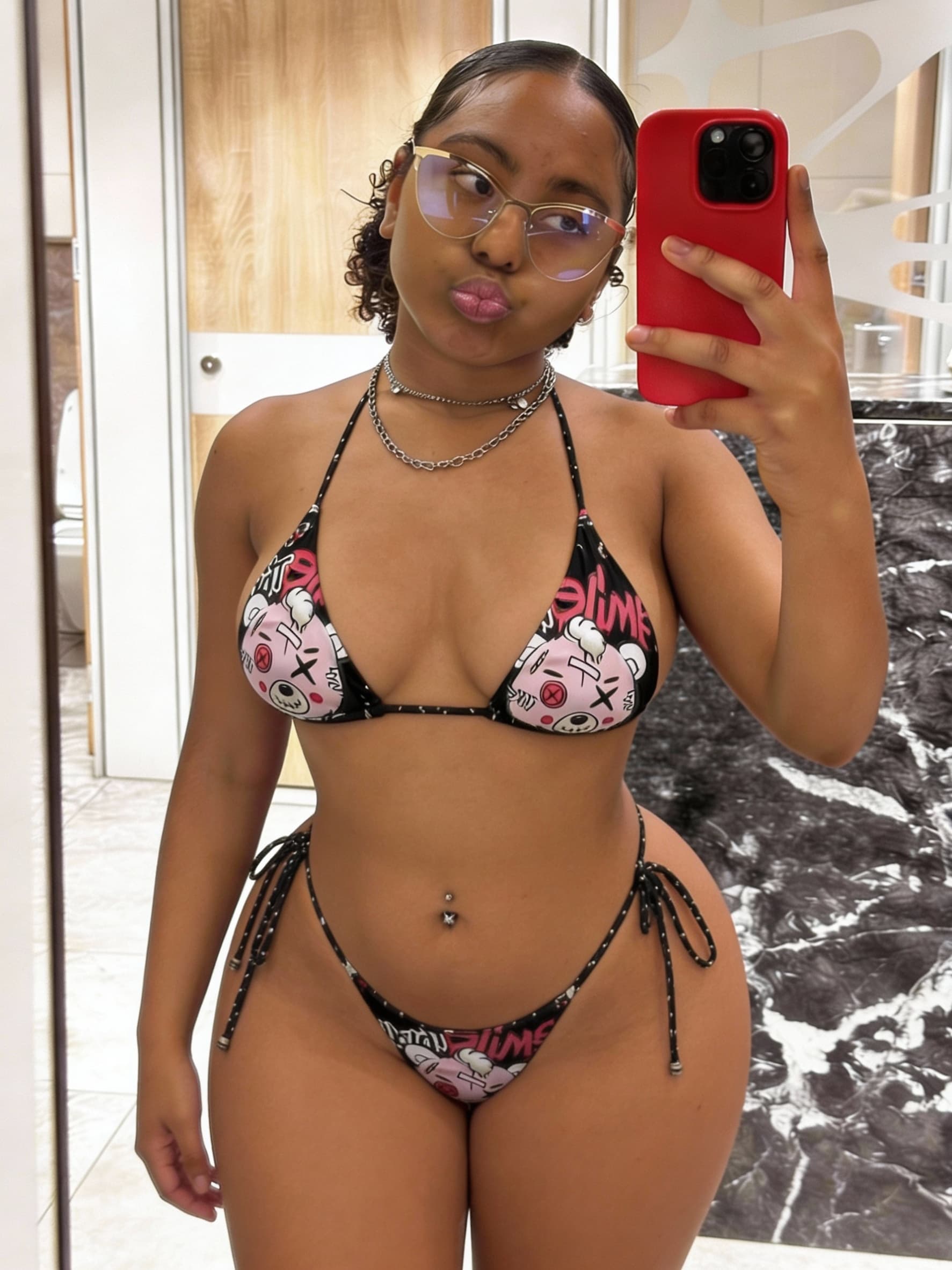 AI generated: Waist smaller and hips bigger