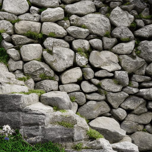 AI generated: stone stairs, a mountain made of stairs, minimalist natural backround 