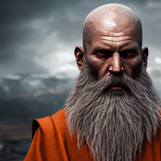 AI generated: cinematic, hyper realism, high detail, octane render, 8k, gothic hyper realistic image of an ancient...
