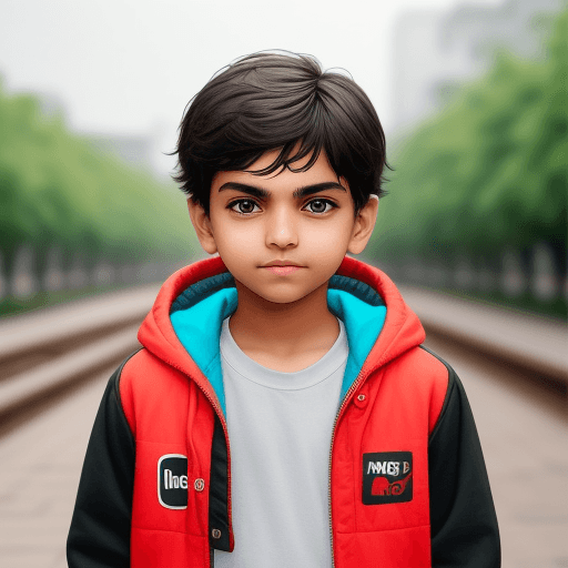 AI generated: Make a same photo replace the Instagram logo with YouTube logo and the boy with a 13 year old boy we...