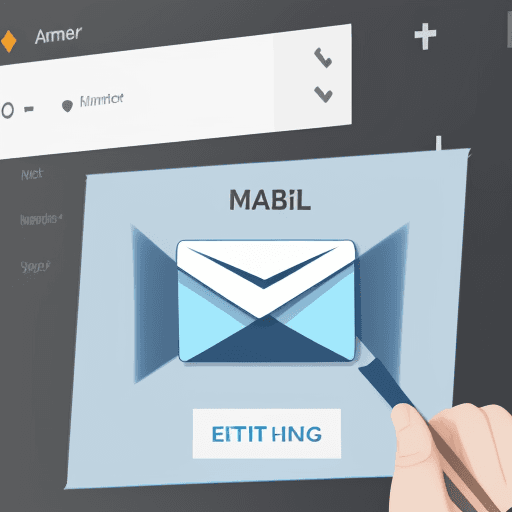 AI generated: create an image for Aweber to show the power of email automation, using a graph and a winning custom...