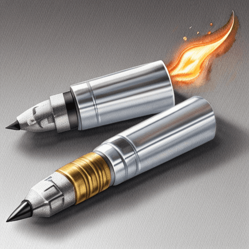 AI generated: hyper realistic watercolor clip art of magnesium fire starter
