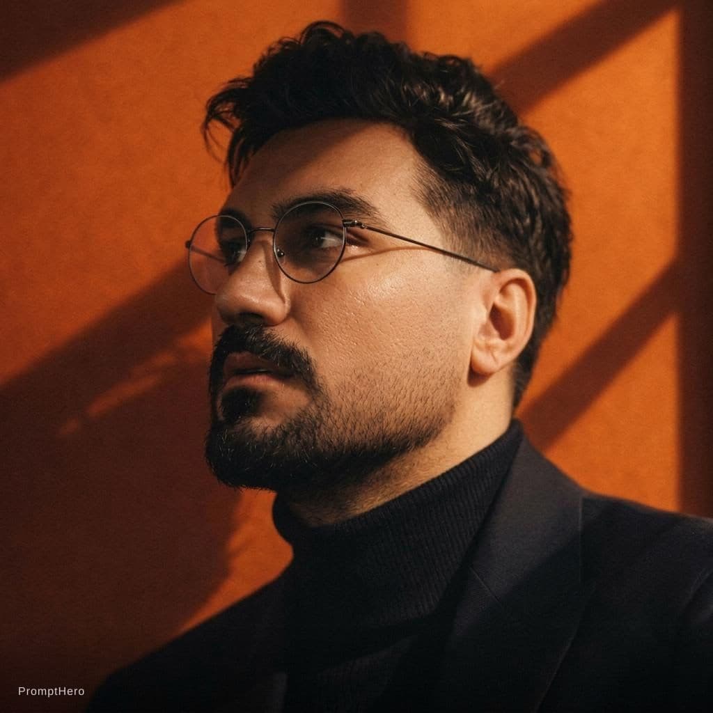 AI generated: fashion editorial photograph, man, shot on a Canon EOS 5D Mark IV --chaos 75 --ar 1:2 --profile rsy6...
