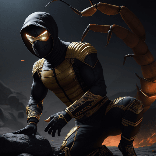 AI generated: Scorpion millionaire ,4 k , ultra HD 