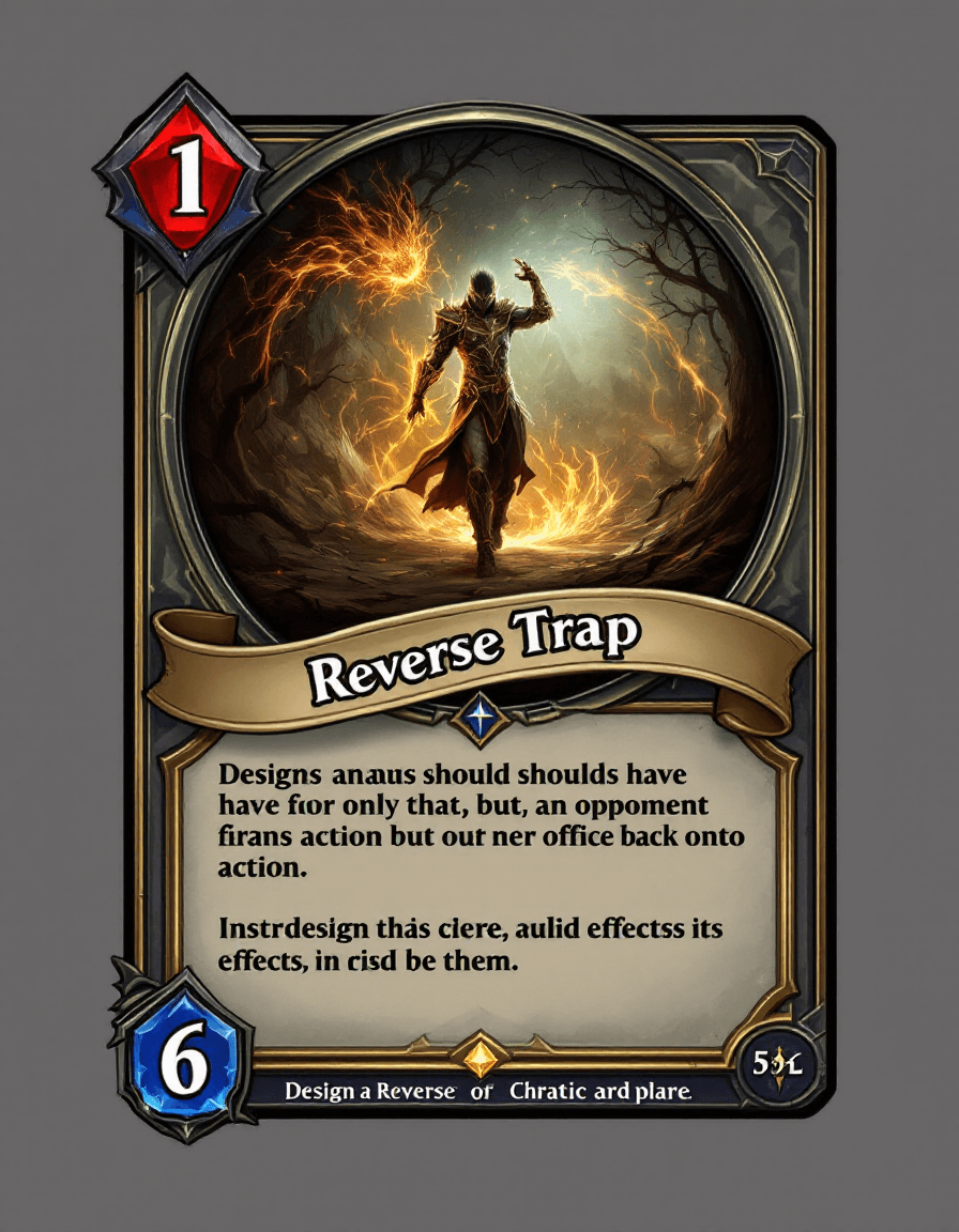 AI generated: Design a Reverse Trap Card for your strategic card game. This card should have a unique ability that...