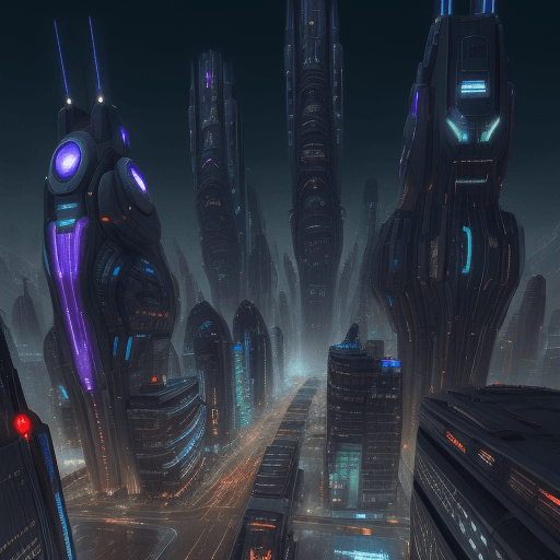 AI generated: Make me a sci-fi city 