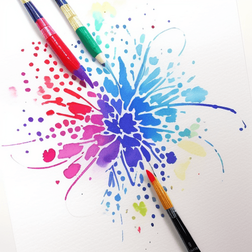 AI generated: colorful watercolor with intricate patters overlaid in ink --v 6.0