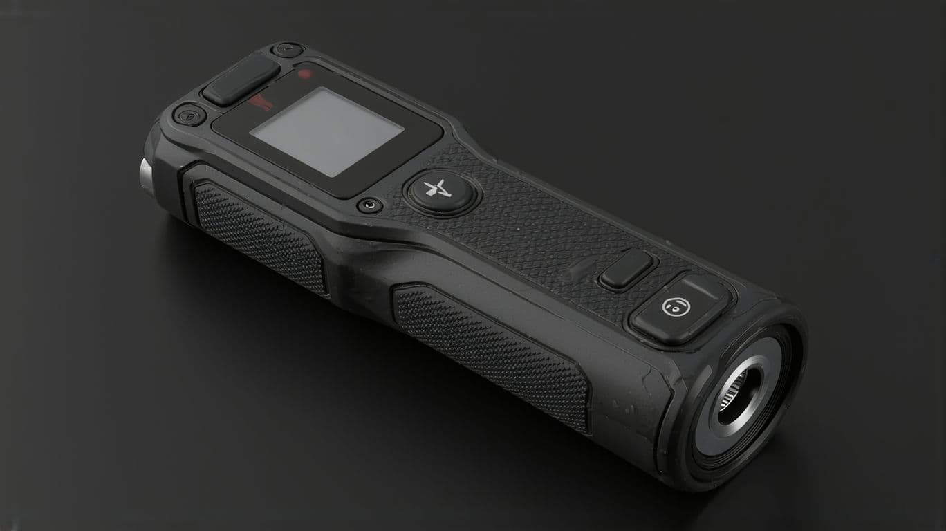 AI generated: Object Type: A handheld portable air pump
Dimensions: Compact, 140x80x50mm
Design Style: Industrial ...