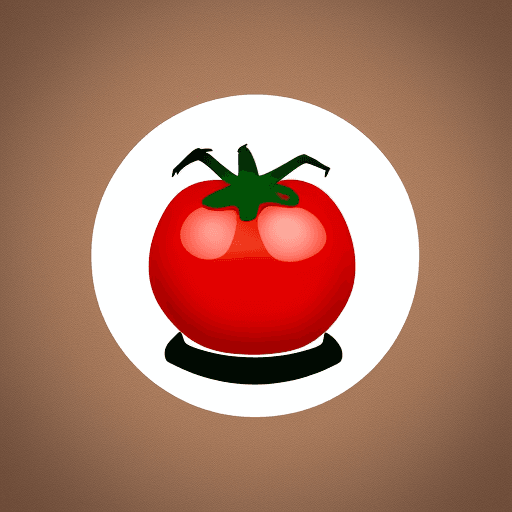 AI generated: A simple logo of tomato
