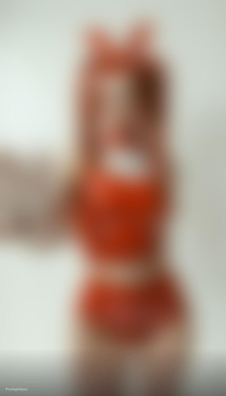 AI generated: very long luscious red glossy pigtails, instagram cosplay, bunnyear hairband, revealing latex leotar...